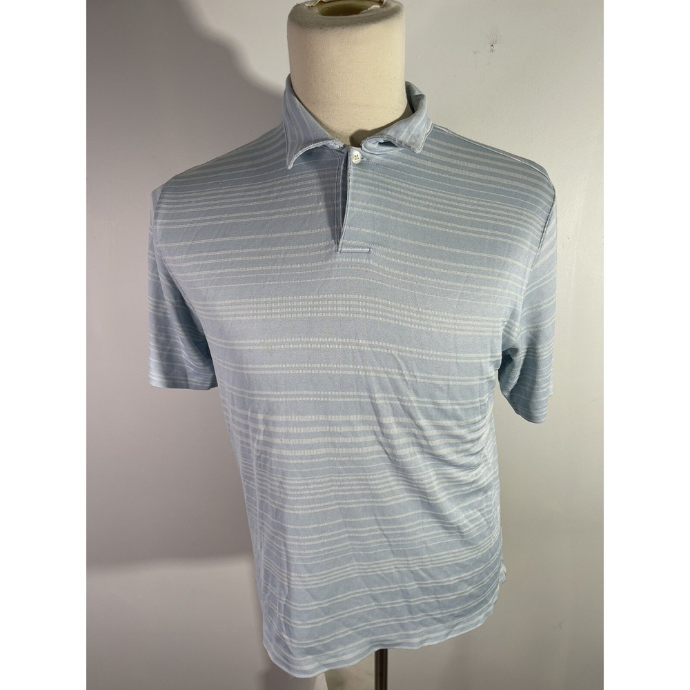 Tiger Woods golf polo shirt size small men polyester rayon made in Korea